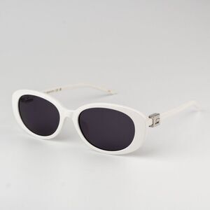 NEW Gucci GG1684SA 006 White Grey Unisex Oval Sunglasses GG 1684SA